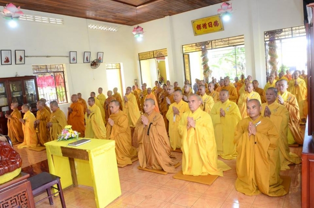 Phật giáo Đăk Nông tác pháp An Cư Kiết Hạ 2018 tại Chùa Hoa Nghiêm