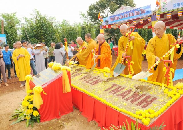 Bình Phước: Lễ đặt đá xây dựng chùa Thanh Vân 