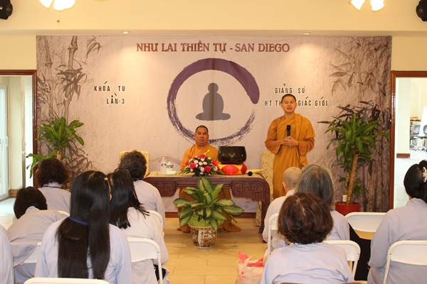 Mỹ: Khóa học Thiền Tứ Niệm Xứ tại Như Lai Thiền Tự - San Diego