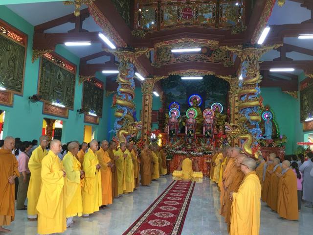 Đồng Nai: Lễ sám tạ Tam Bảo, An vị Phật chùa Bửu Long 