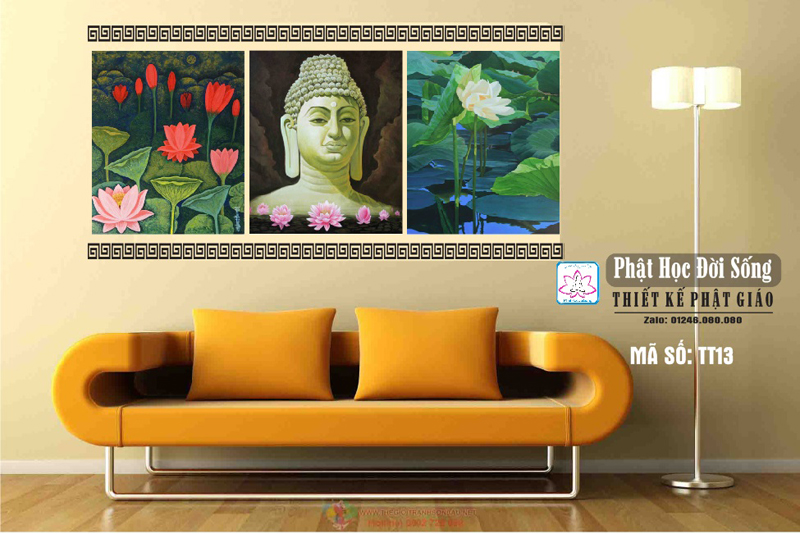Tranh Phật poster treo tường phòng khách đẹp 
