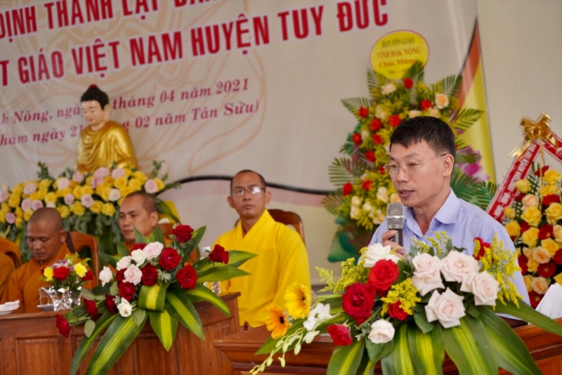 Đắk Nông: ĐĐ.Thích Thánh Văn làm Trưởng ban Trị sự Phật giáo huyện Tuy Đức