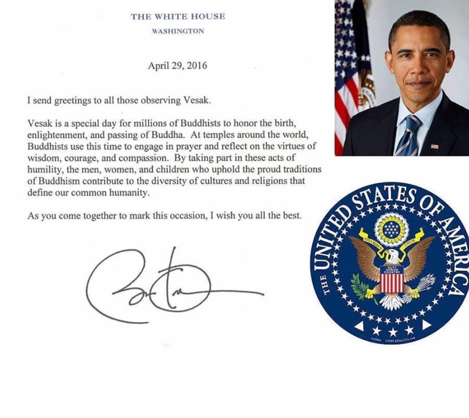 Tổng thống Barack Obama gửi thông điệp Phật đản 