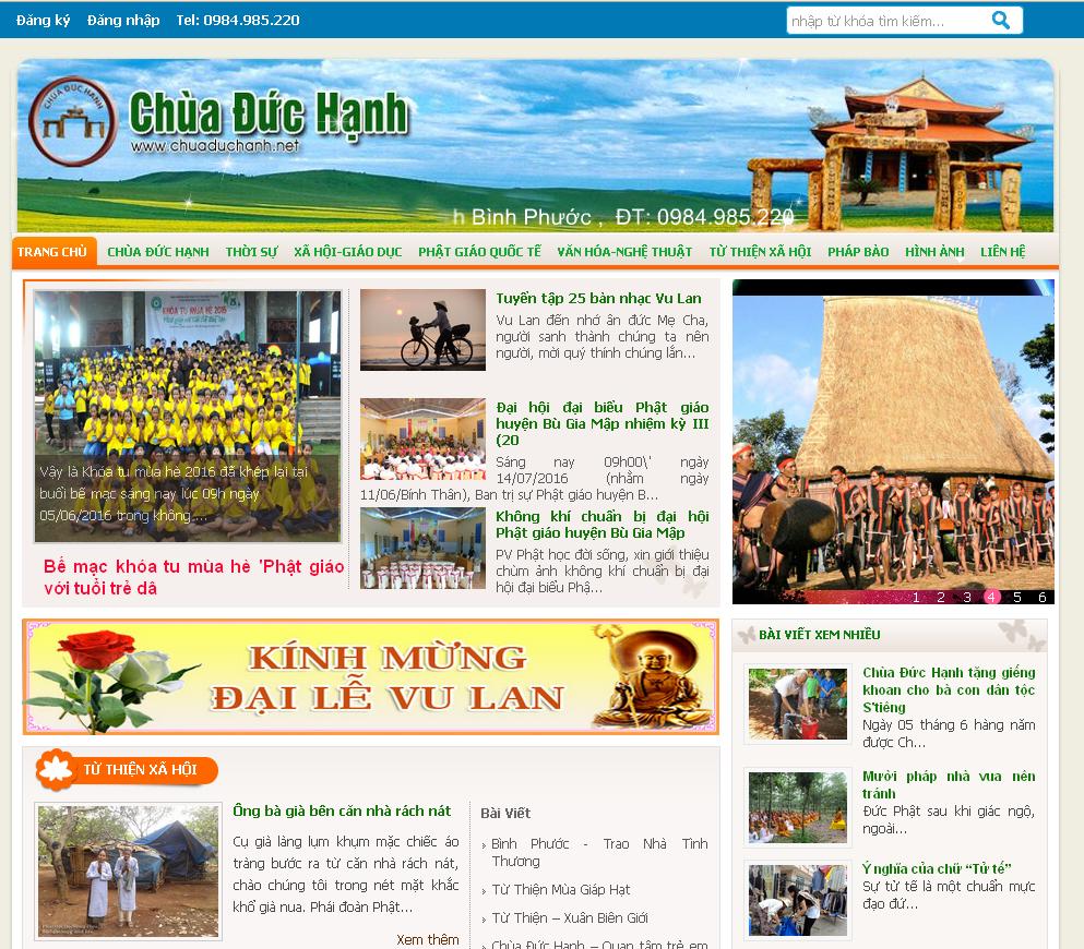 Thiết kế web Phật giáo