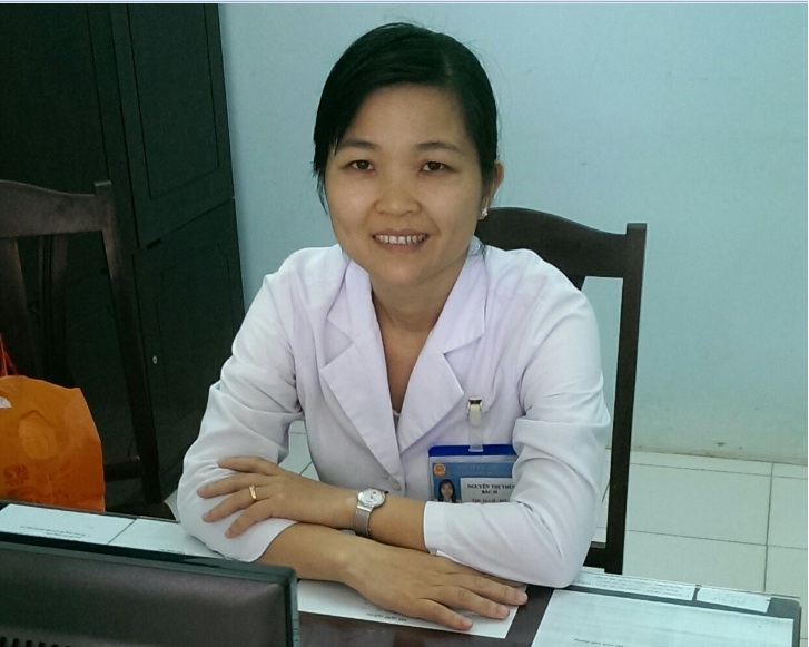 Bác sĩ Thùy tại phòng khám số 5 bệnh viên đa khoa thị xã Giá Rai