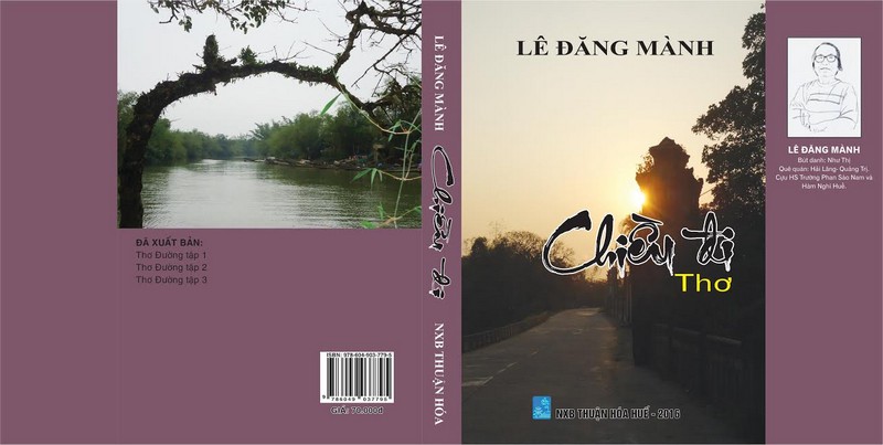 Bìa tập thơ "Chiều Đi" tác giả Lê Đăng Mành