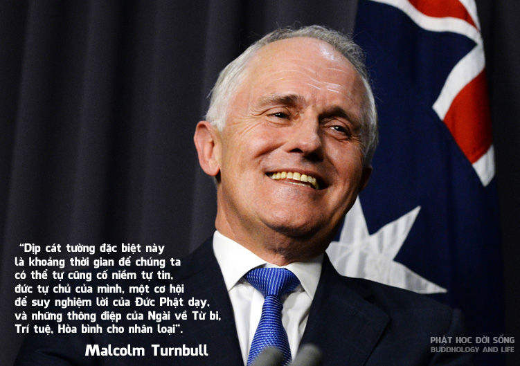 Australia: Thủ Tướng Malcolm Turnbull Gửi Thông Điệp Chúc Mừng Phật Đản 2640