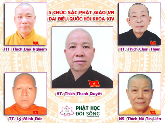 5 vị chức sắc Phật giáo trúng cử Đại biểu Quốc hội