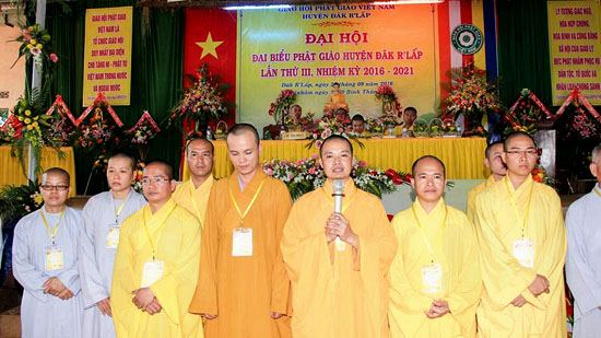 Đại hội đại biểu Phật giáo huyện Đăk Rlấp lần III nhiệm kỳ 2016-2021 