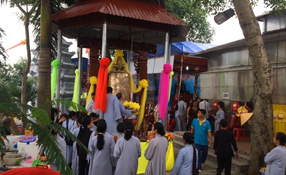 Nghệ An: Đại lễ khai chung cổ chùa Long Hoa 
