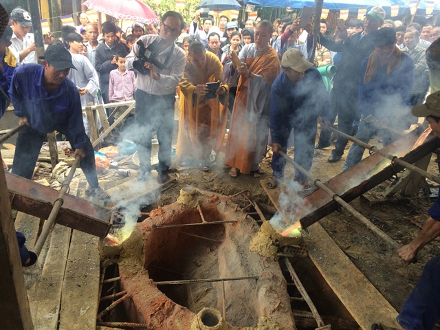 Quảng Nam: Lễ rót đồng tôn tạo tượng chùa Phước Quang 2016 