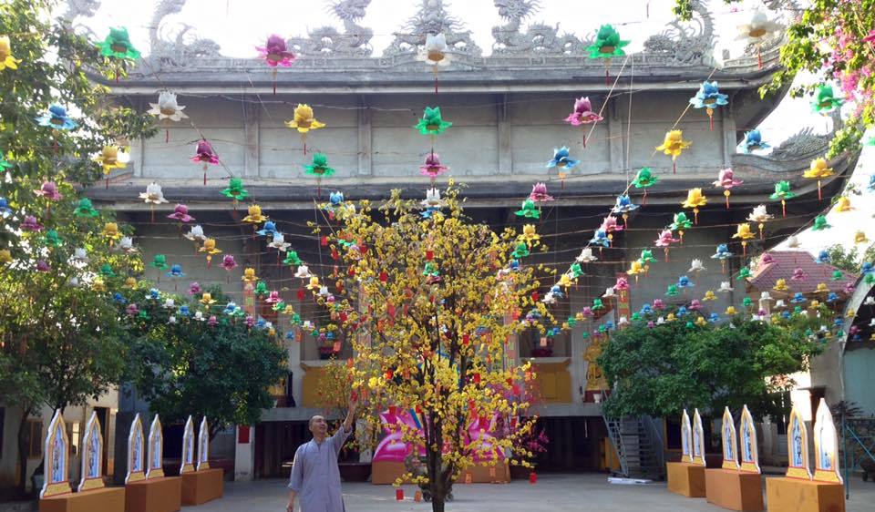 Sắc màu xuân về tại chùa Tịnh Nghiêm - Biên Hòa 