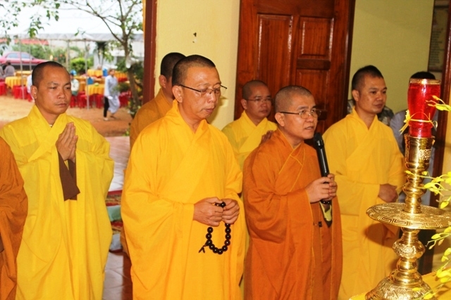 Ban trị sự Phật giáo tỉnh Đắk Nông viếng Lễ tang Ni sư trụ trì Chùa Thiện Đạo