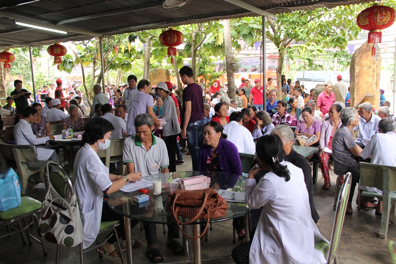 Đồng Nai: Khám chữa bệnh miễn phí tại Đạo tràng Trúc Lâm Đông Quang