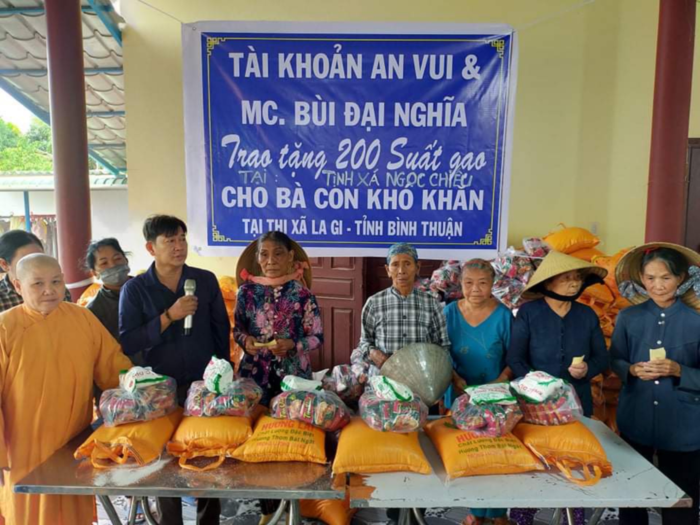 Bình Thuận: Tịnh xá Ngọc Chiếu phát quà từ thiện 