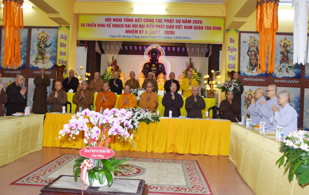 Tân Bình: Ban Trị sự quận tổng kết Phật sự và triển khai Đại hội 