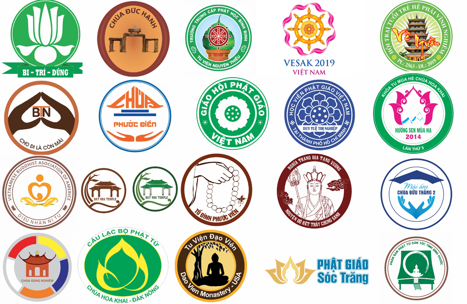Những mẫu logo chùa Phật giáo Việt Nam 