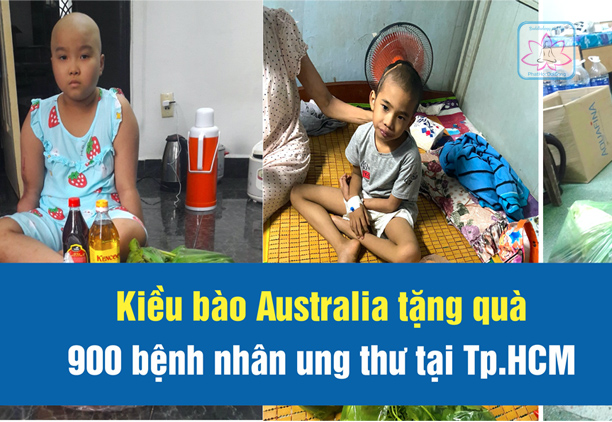 Việt kiều Australia tặng quà cho 900 bệnh nhân ung thư tại Sài Gòn 