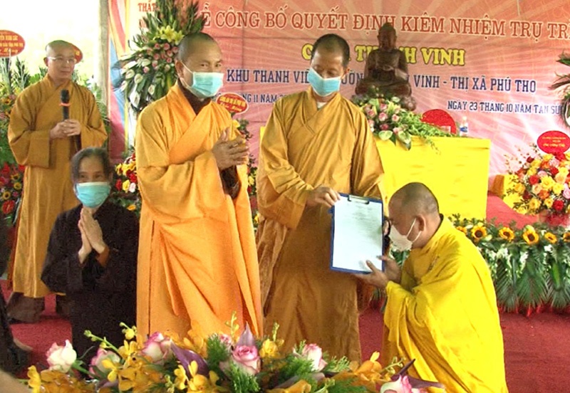 Phú Thọ: Lễ Bổ nhiệm Đại đức Thích Đạo Hỷ trụ trì chùa Thanh Vinh 