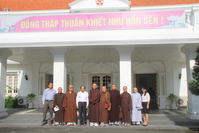 BTS Phật giáo Đồng Tháp gặp gỡ UBND tỉnh