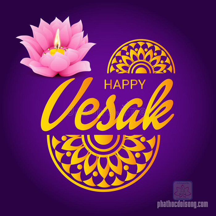 Những mẫu thiệp chúc mừng Đại lễ Phật đản Vesak PL: 2562