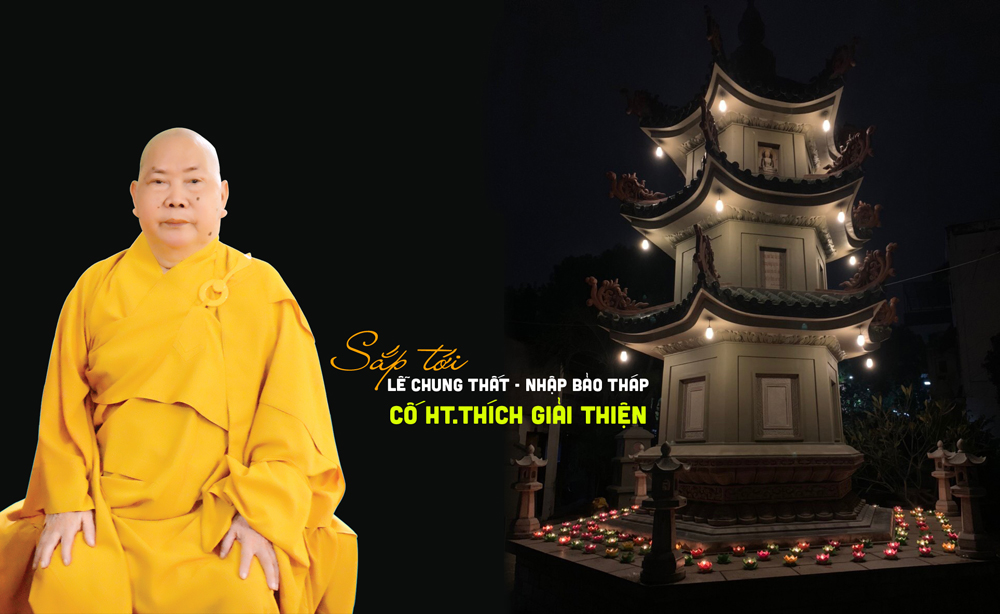 Bảo tháp HT.Thích Giải Thiện | thiết kế Phật học đời sống