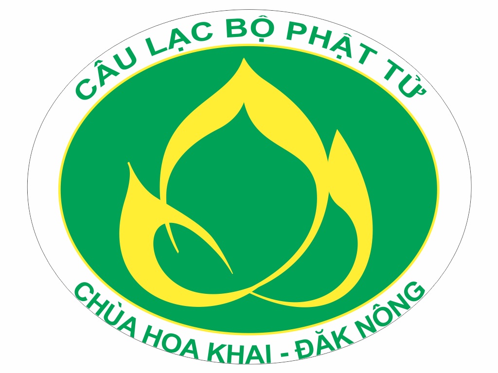 Logo CLB Phật tử chùa Hoa Khai - Đăk Nông. Thiết kế: Nhuận Thường