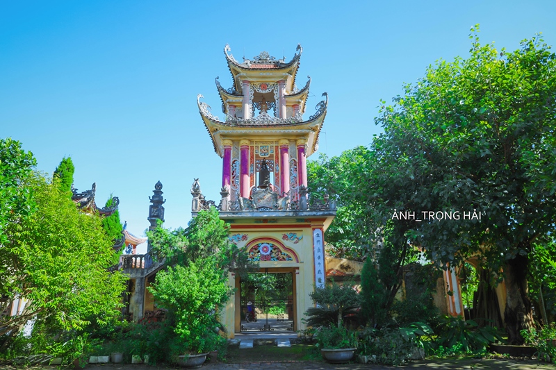 Cổng tam quan chùa Kiếu 'Tây lăng cổ tự' tại Vũ Thư, Thái Bình. Ảnh: Trọng Hải