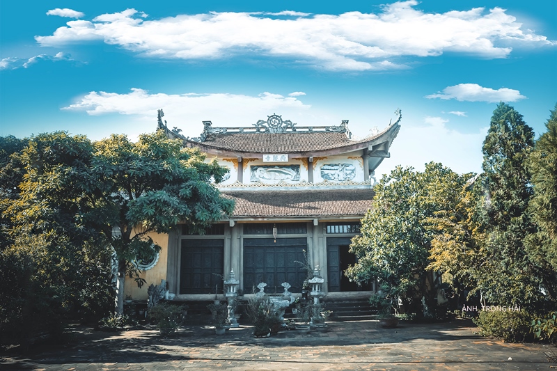 Chánh điện chùa Kiếu 'Tây lăng cổ tự' tại Vũ Thư, Thái Bình. Ảnh: Trọng Hải