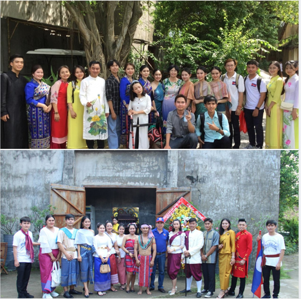 Thanh niên 3 nước lan tỏa những nét đẹp của trang phục truyền thống Việt Nam - Lào - Campuchia tại Chương trình giao lưu “Ươm mầm hữu nghị”