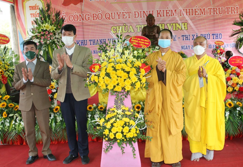 Phú Thọ: Lễ Bổ nhiệm Đại đức Thích Đạo Hỷ trụ trì chùa Thanh Vinh