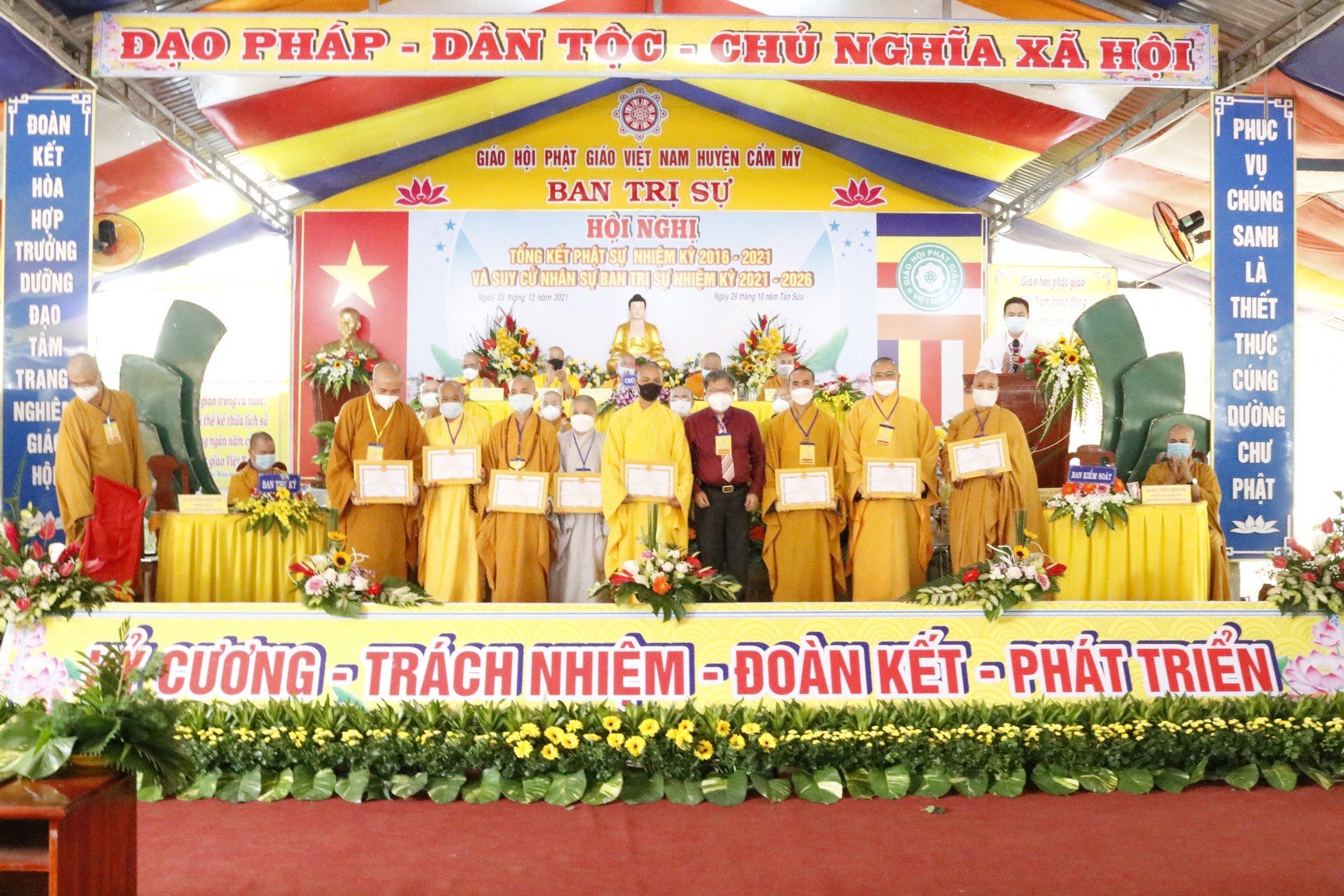ĐĐ.Thích Quảng Lý tái suy cử Trưởng BTS huyện Cẩm Mỹ nhiệm kỳ 2021-2026