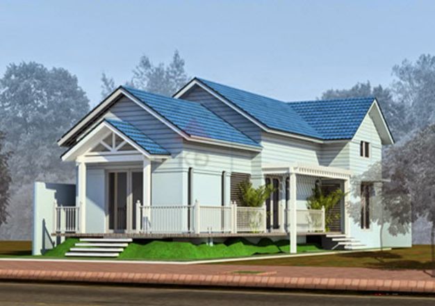 Mẫu nhà mái Thái thiết kế đẹp ở nông thôn (hình 11)