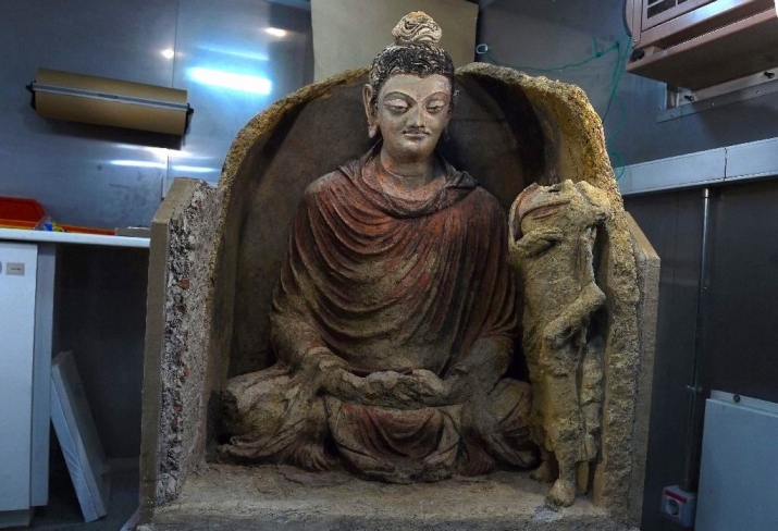  Có niên đại khoảng 200 năm trước Công nguyên, tượng Phật Thích Ca Mâu Ni sẽ được trưng bày tại Bảo tàng Quốc gia Afghanistan - Ảnh: Wakil Kohsar