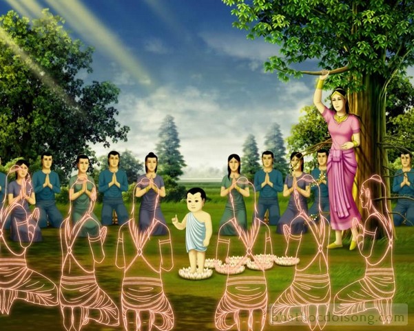 Đức Phật Thích Ca được vẽ bằng tranh 3D Thái Lan