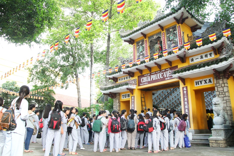 Hình ảnh khóa tu mùa hè 2016 chùa Phước Viên