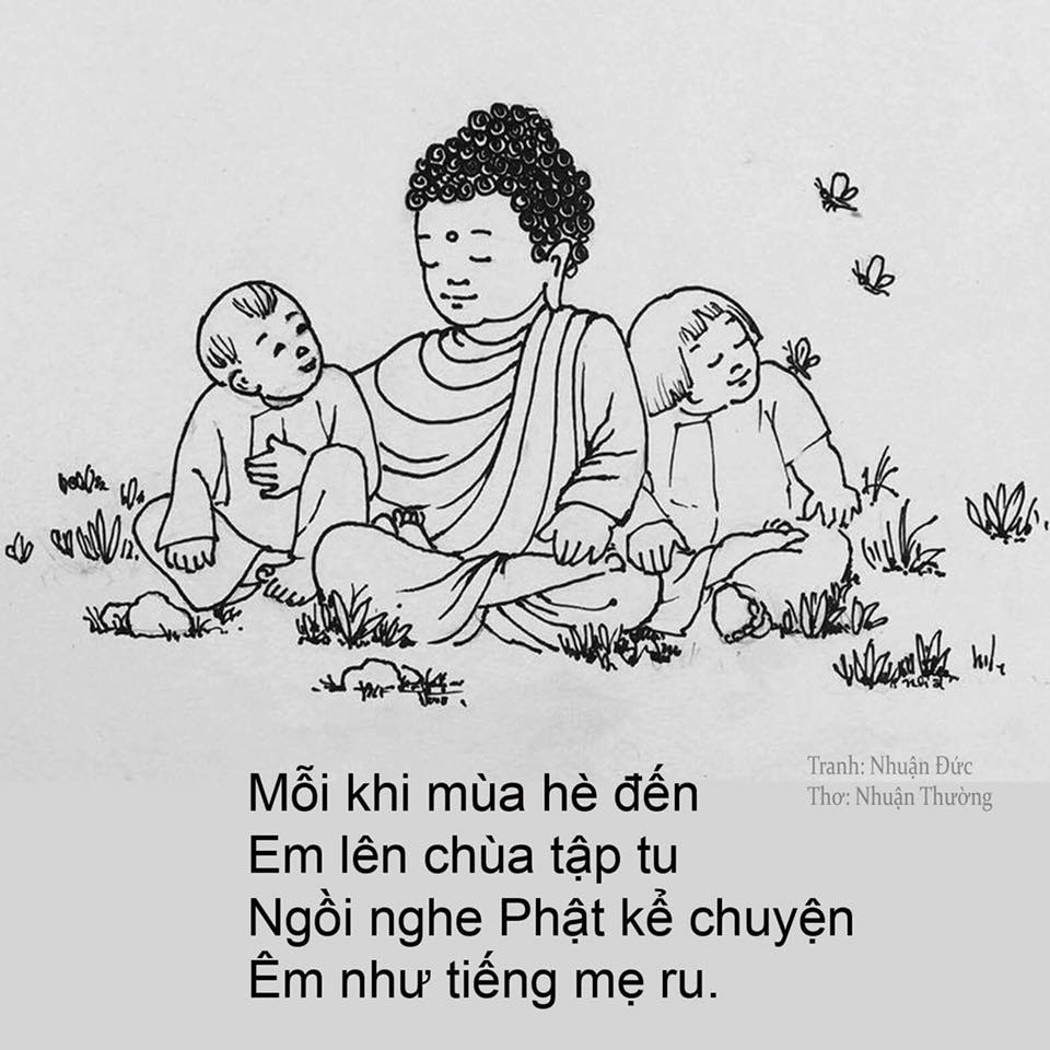 10 tranh vẽ 'Đức Phật với tuổi thơ' của thầy Nhuận Đức