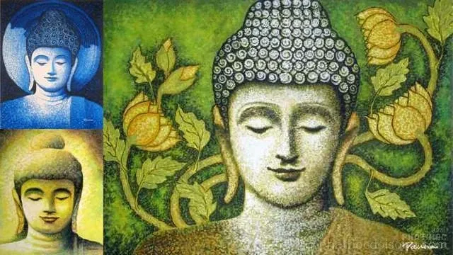 10 tranh sơn dầu vẽ Đức Phật Thích Ca Mâu Ni image-1731920066610