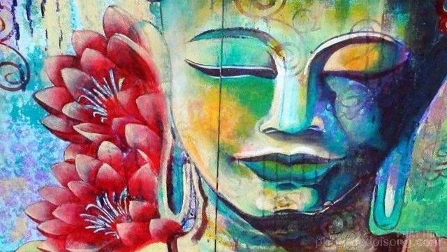 10 tranh sơn dầu vẽ Đức Phật Thích Ca Mâu Ni image-1731920069449