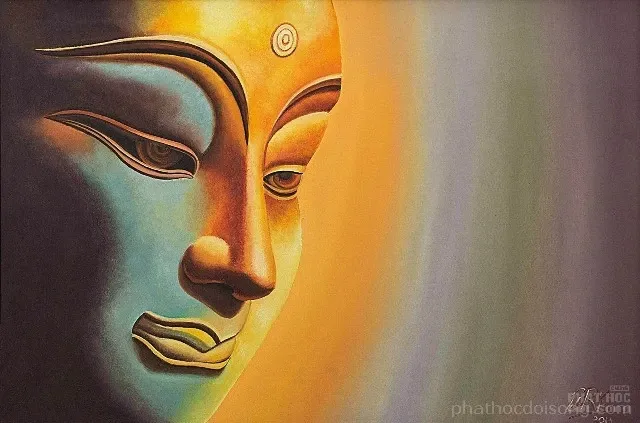 10 tranh sơn dầu vẽ Đức Phật Thích Ca Mâu Ni image-1731920071157