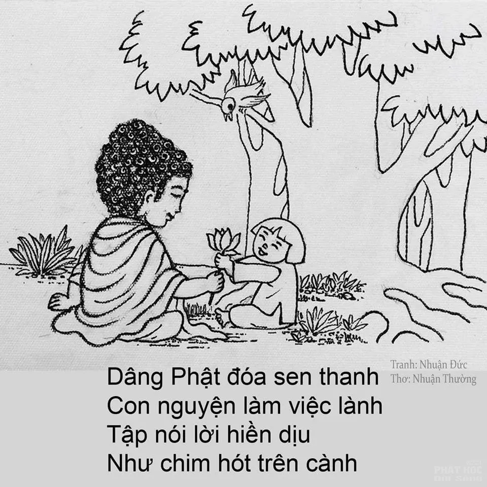 10 tranh vẽ 'Đức Phật với tuổi thơ' của thầy Nhuận Đức image-1731935538360