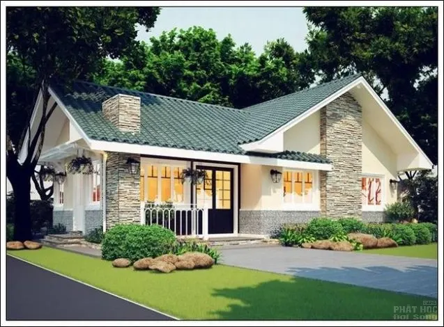 17 mẫu nhà mái Thái thiết kế đẹp ở nông thôn image-1731937425373