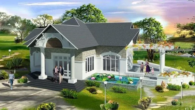 17 mẫu nhà mái Thái thiết kế đẹp ở nông thôn image-1731937431232