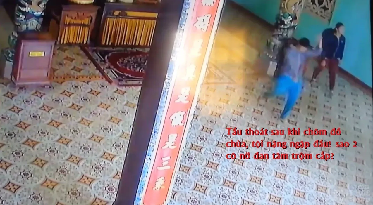 2 nữ quái trộm lư đồng chùa Phước Viên 2 nữ quái trộm lư đồng chùa Phước Viên image-1731937682370
