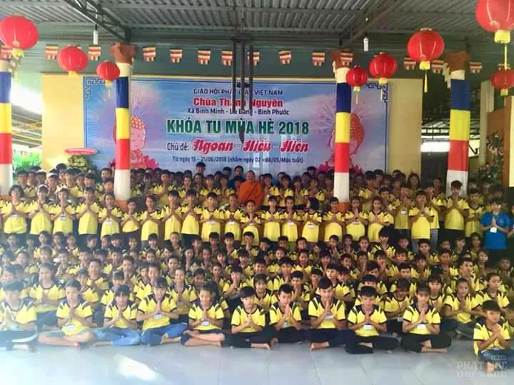 250 em tham dự khóa tu mùa hè chùa Thanh Nguyên - Bình Phước image-1732291201193