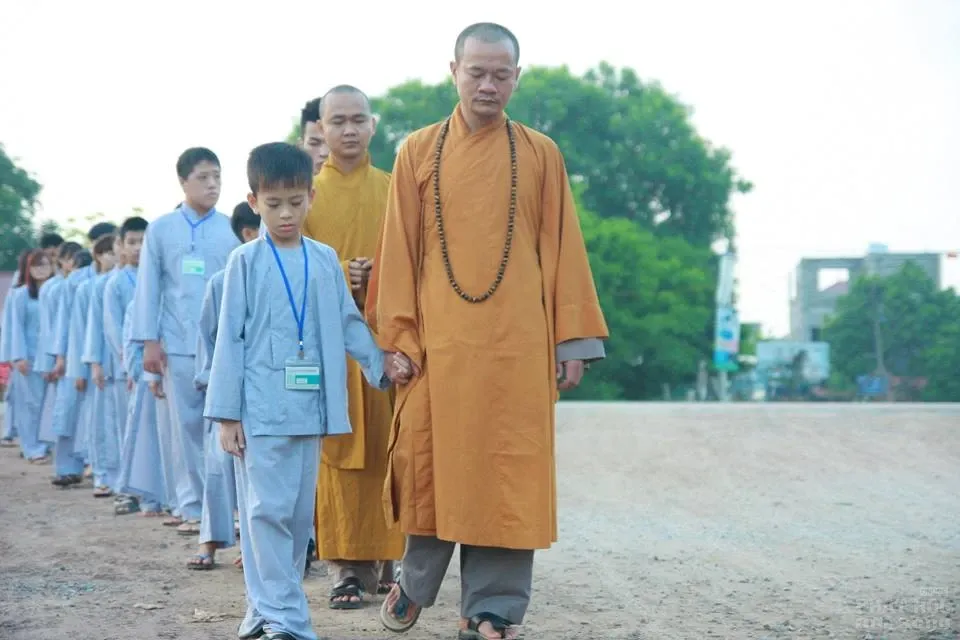 Thích Lệ Thông, chùa Phúc NGuyện Bắc Ninh: Khóa tu mùa hè chùa Phúc Nguyện image-1731749200576