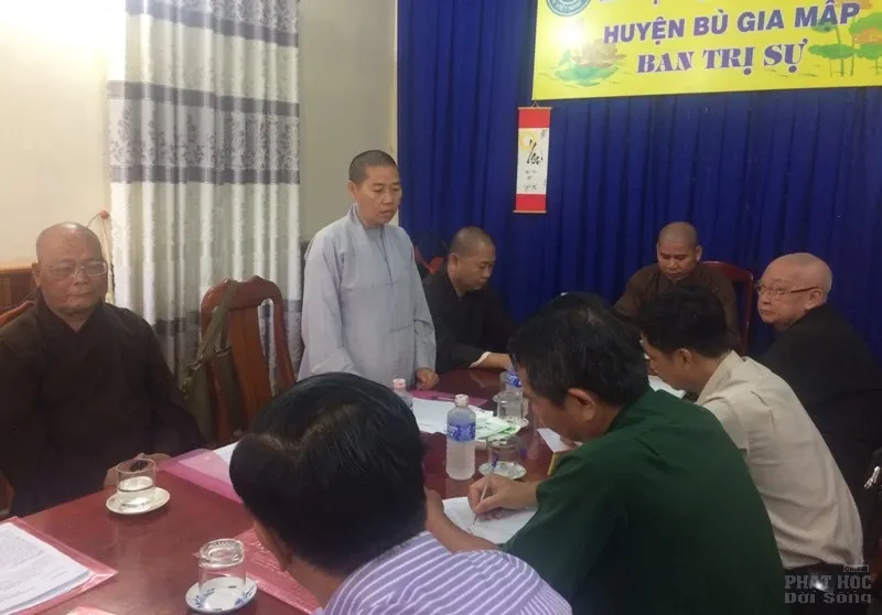 Bình Phước: Ban Trị sự Phật giáo huyện Bù Gia Mập họp bàn Phật sự image-1731944056435