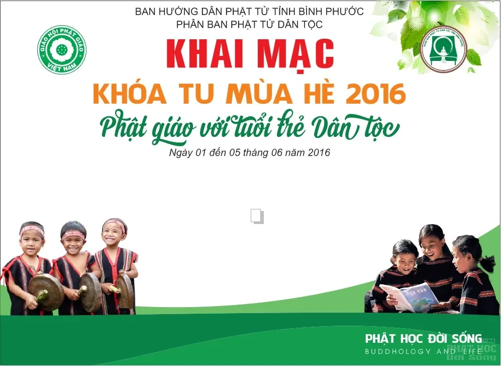 Băng rôn khóa tu mùa hè 2016 image-1732290511374