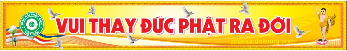 Băng rôn Phật đản 2560 image-1731726395873