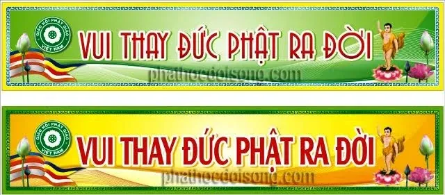 Băng rôn Phật đản 2560 image-1731726396347